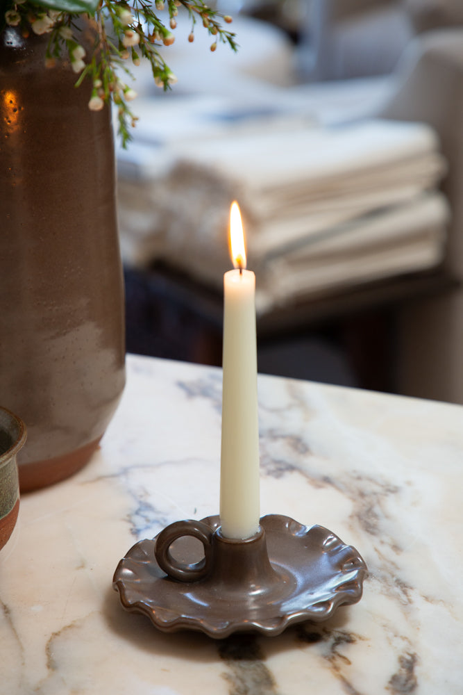 Lola Clay Candle Holders