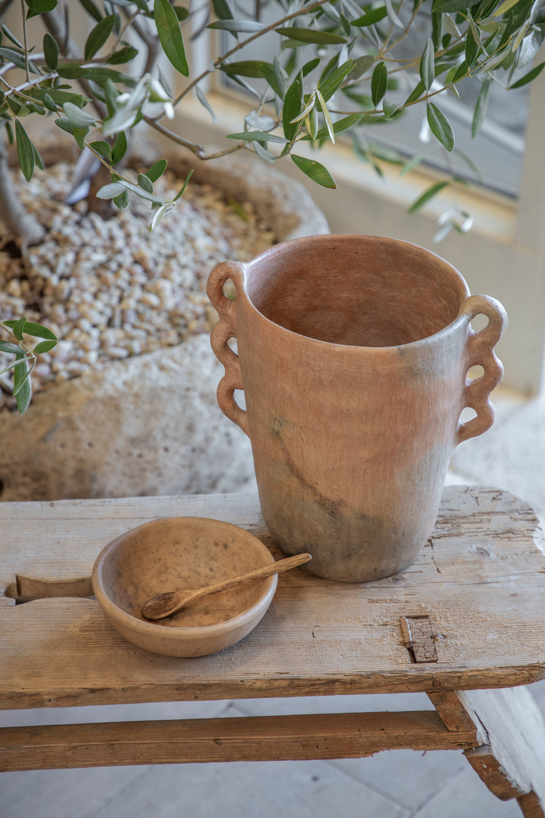 Mexican Clay Serving Bowl: Ochre, Small
