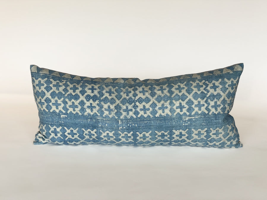 Vintage French Blue Pillow IV
