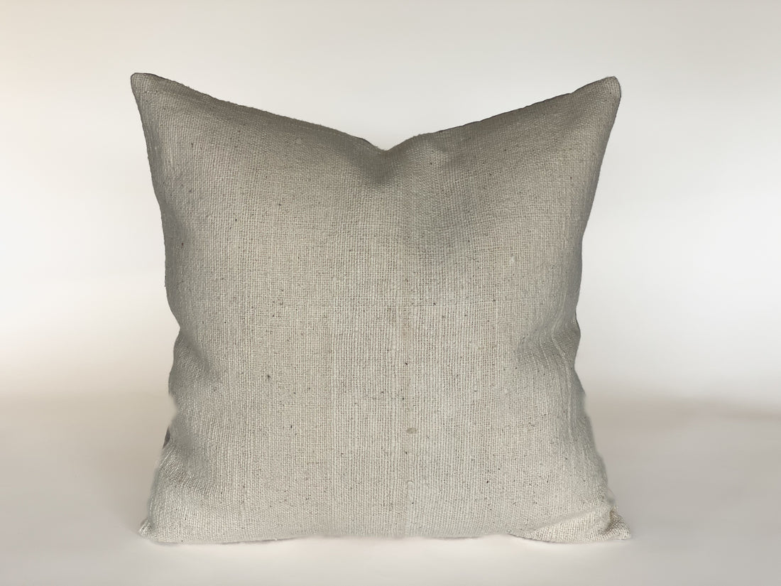 Textured Cream Two-Tone Pillow