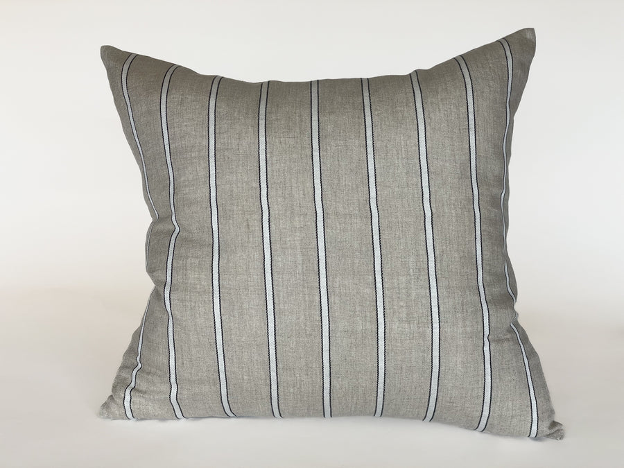 Grey Pinstripe Pillow
