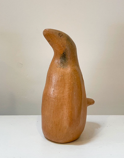 Mexican Clay Bird Figure: Light Terracotta