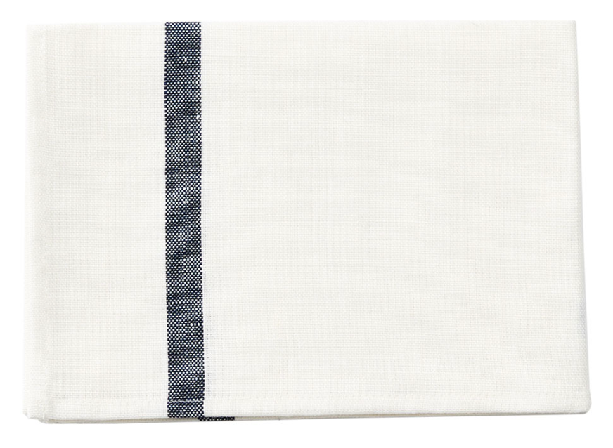 White With Navy Line Kitchen Cloth (Set of 2)