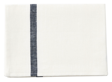 White With Navy Line Kitchen Cloth (Set of 2)