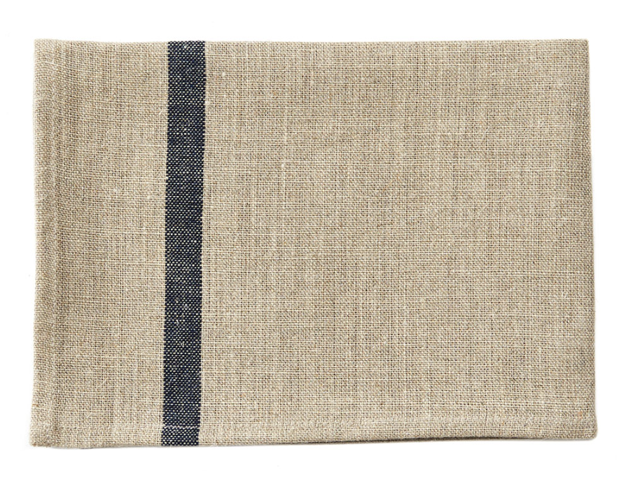 Neutral With Navy Line Kitchen Cloth (Set of 2)