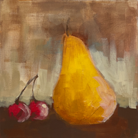 Acrylic on Canvas Fruit Painting