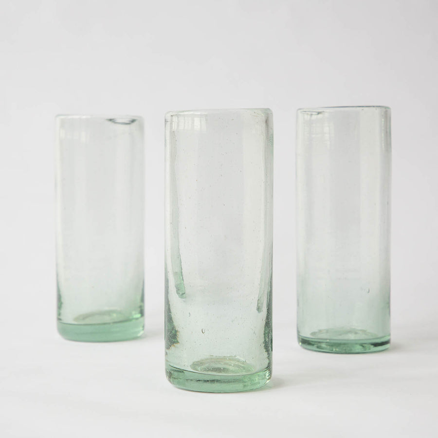 Handblown Mexican Drinking Glasses - Tall (Set of 4)