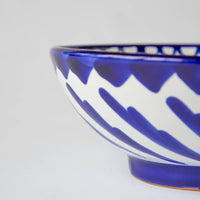 Small Hand Painted Blue and White Bowls (Set of 2)