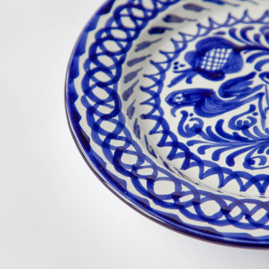 Blue and White Hand Painted Salad Plates (Set of 2)