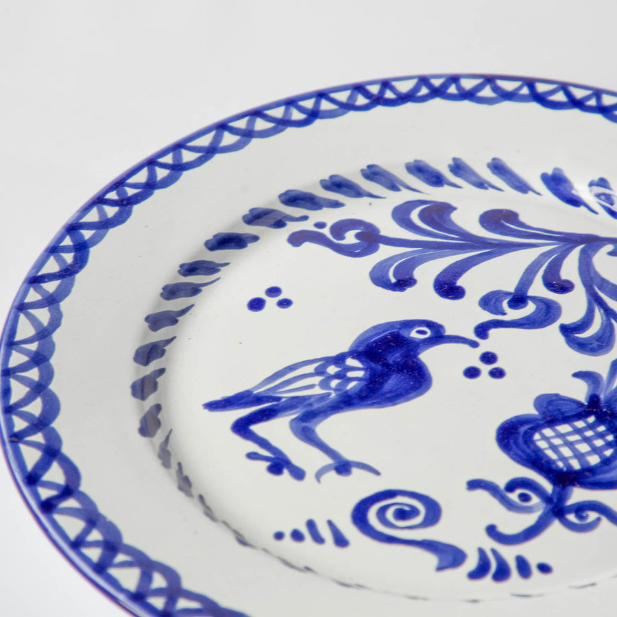 Blue and White Hand Painted Dinner Plates (Set of 2)