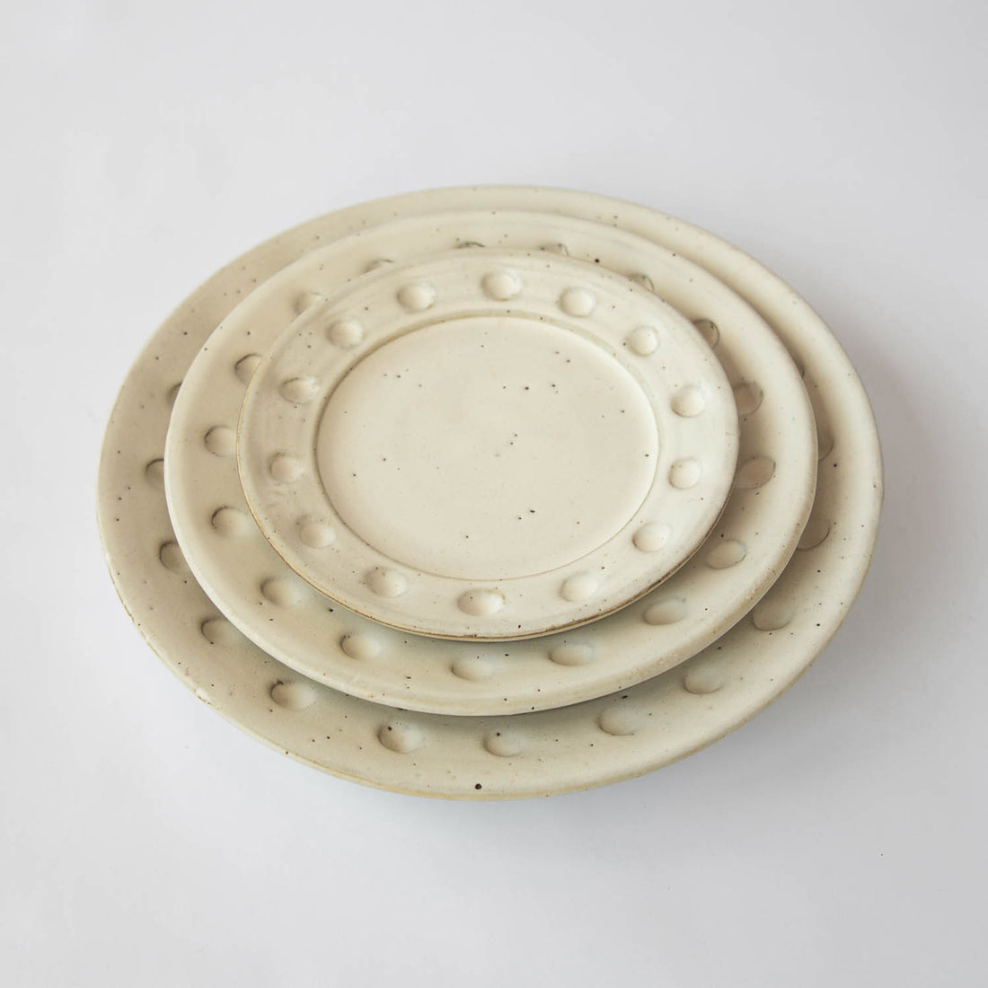 White Clay Plate - Medium (Set of 2)