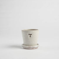 Petite White Terracotta Pot