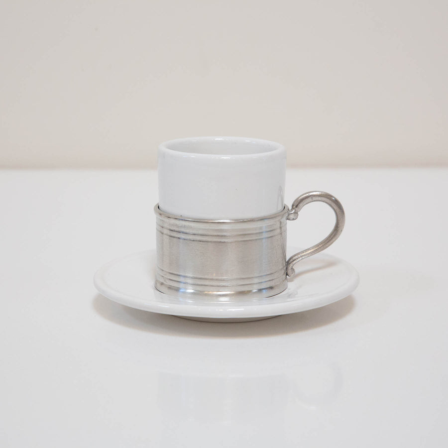 Espresso Cup with Ceramic Saucer