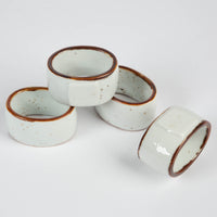 Ceramic napkin rings - set of 4